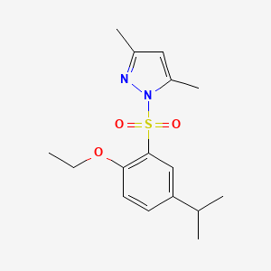 1-(2-Ethoxy-5-propan-2-ylphenyl)sulfonyl-3,5-dimethylpyrazole