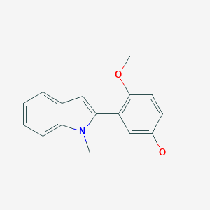 molecular formula C17H17NO2 B276920 2-(2,5-dimethoxyphenyl)-1-methyl-1H-indole 