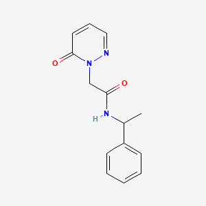 molecular formula C14H15N3O2 B2769205 2-(6-氧代嘧啶-1(6H)-基)-N-(1-苯乙基)乙酰胺 CAS No. 1208869-62-8