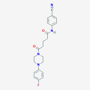 N-(4-cyanophenyl)-5-[4-(4-fluorophenyl)piperazin-1-yl]-5-oxopentanamide
