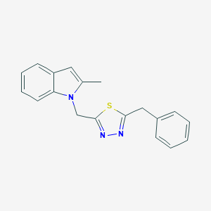 1-[(5-benzyl-1,3,4-thiadiazol-2-yl)methyl]-2-methyl-1H-indole