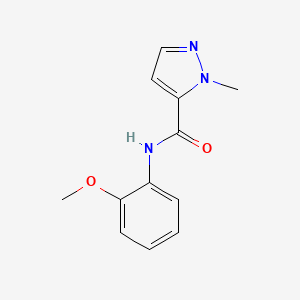 molecular formula C12H13N3O2 B2769250 N-(2-methoxyphenyl)-1-methyl-1H-pyrazole-5-carboxamide CAS No. 955558-38-0
