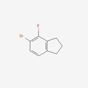 molecular formula C9H8BrF B2769256 5-Bromo-4-fluoro-2,3-dihydro-1H-indene CAS No. 2077959-66-9