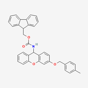 molecular formula C36H29NO4 B2769260 Fmoc-Sieber-聚苯乙烯树脂 CAS No. 915706-90-0