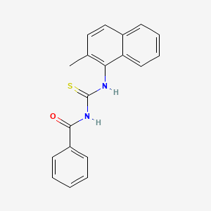 molecular formula C19H16N2OS B2769261 N-benzoyl-N'-(2-methyl-1-naphthyl)thiourea CAS No. 866038-84-8