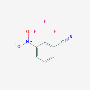 molecular formula C8H3F3N2O2 B2769270 3-Nitro-2-(trifluoromethyl)benzonitrile CAS No. 1227516-56-4