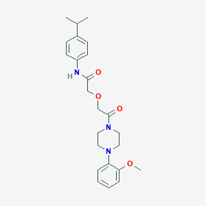 2-{2-[4-(2-methoxyphenyl)piperazin-1-yl]-2-oxoethoxy}-N-[4-(propan-2-yl)phenyl]acetamide