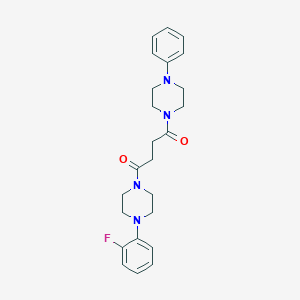 1-[4-(2-Fluorophenyl)piperazin-1-yl]-4-(4-phenylpiperazin-1-yl)butane-1,4-dione