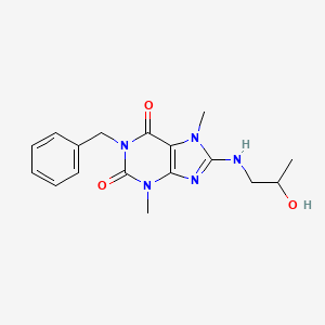 1-Benzyl-8-(2-hydroxy-propylamino)-3,7-dimethyl-3,7-dihydro-purine-2,6-dione