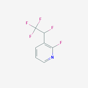 molecular formula C7H4F5N B2769313 2-Fluoro-3-(1,2,2,2-tetrafluoroethyl)pyridine CAS No. 2445790-94-1