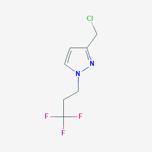 3-(Chloromethyl)-1-(3,3,3-trifluoropropyl)pyrazole