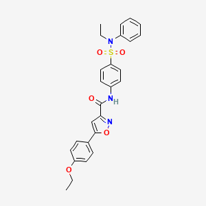 5-(4-ethoxyphenyl)-N-(4-(N-ethyl-N-phenylsulfamoyl)phenyl)isoxazole-3-carboxamide
