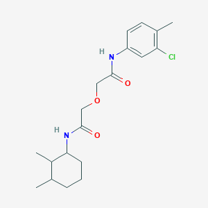 2-[2-(3-chloro-4-methylanilino)-2-oxoethoxy]-N-(2,3-dimethylcyclohexyl)acetamide