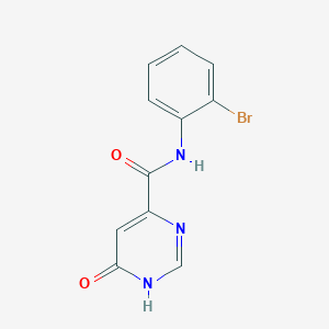 B2769336 N-(2-bromophenyl)-6-hydroxypyrimidine-4-carboxamide CAS No. 2034226-70-3
