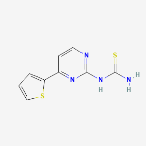 B2769337 N-[4-(2-thienyl)-2-pyrimidinyl]thiourea CAS No. 439096-95-4