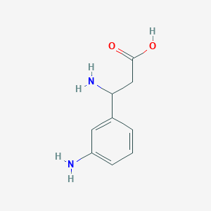 molecular formula C9H12N2O2 B2769359 3-氨基-3-(3-氨基-苯基)-丙酸 CAS No. 18071-62-0