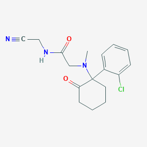 B2769375 2-{[1-(2-chlorophenyl)-2-oxocyclohexyl](methyl)amino}-N-(cyanomethyl)acetamide CAS No. 1356655-16-7