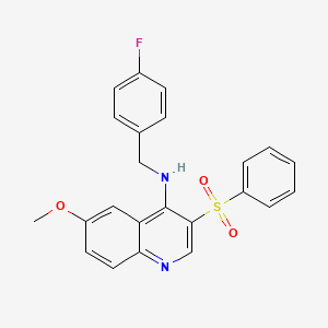 N-(4-fluorobenzyl)-6-methoxy-3-(phenylsulfonyl)quinolin-4-amine