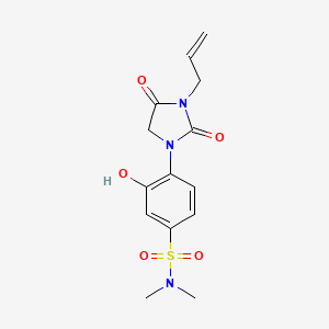 4-(3-Allyl-2,4-dioxoimidazolidin-1-yl)-3-hydroxy-N,N-dimethylbenzenesulfonamide