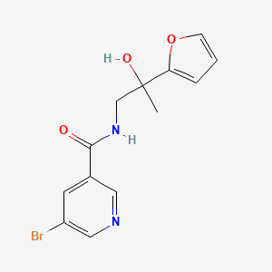 5-bromo-N-(2-(furan-2-yl)-2-hydroxypropyl)nicotinamide