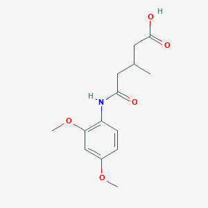 5-[(2,4-Dimethoxyphenyl)amino]-3-methyl-5-oxopentanoic acid