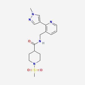 N-((2-(1-methyl-1H-pyrazol-4-yl)pyridin-3-yl)methyl)-1-(methylsulfonyl)piperidine-4-carboxamide