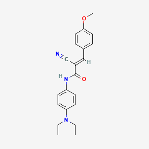 (2E)-2-cyano-N-[4-(diethylamino)phenyl]-3-(4-methoxyphenyl)prop-2-enamide