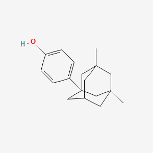molecular formula C18H24O B2769467 4-(3,5-Dimethyl-1-adamantyl)phenol CAS No. 125910-53-4