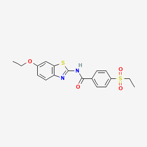 N-(6-ethoxybenzo[d]thiazol-2-yl)-4-(ethylsulfonyl)benzamide