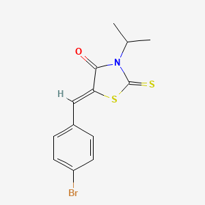 (5Z)-5-(4-bromobenzylidene)-3-(propan-2-yl)-2-thioxo-1,3-thiazolidin-4-one