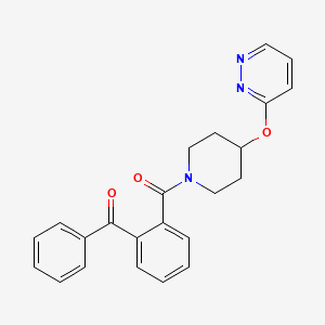 (2-Benzoylphenyl)(4-(pyridazin-3-yloxy)piperidin-1-yl)methanone