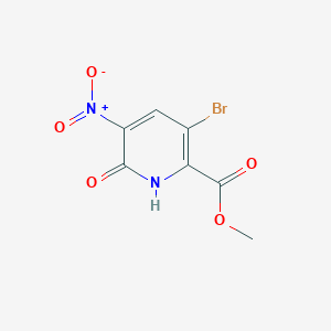 molecular formula C7H5BrN2O5 B2769483 Methyl 3-bromo-6-hydroxy-5-nitropyridine-2-carboxylate CAS No. 2140305-71-9