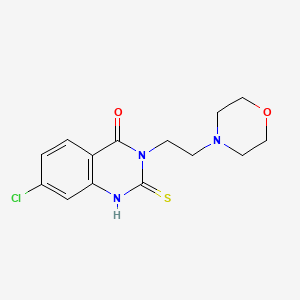 7-chloro-3-(2-morpholin-4-ylethyl)-2-sulfanylidene-1H-quinazolin-4-one