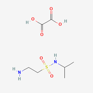 molecular formula C7H16N2O6S B2769500 2-amino-N-isopropylethanesulfonamide oxalate CAS No. 1322604-91-0