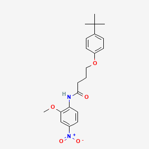molecular formula C21H26N2O5 B2769510 4-(4-tert-butylphenoxy)-N-(2-methoxy-4-nitrophenyl)butanamide CAS No. 453586-03-3
