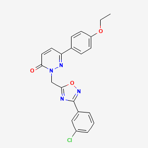2-((3-(3-chlorophenyl)-1,2,4-oxadiazol-5-yl)methyl)-6-(4-ethoxyphenyl)pyridazin-3(2H)-one