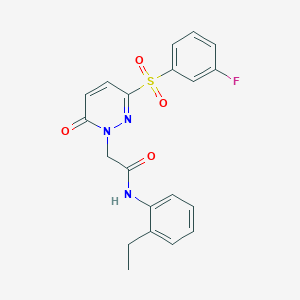 N-(2-ethylphenyl)-2-(3-((3-fluorophenyl)sulfonyl)-6-oxopyridazin-1(6H)-yl)acetamide