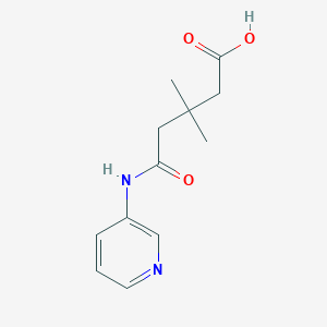 3,3-Dimethyl-5-oxo-5-(pyridin-3-ylamino)pentanoic acid