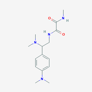 molecular formula C15H24N4O2 B2769520 N1-(2-(dimethylamino)-2-(4-(dimethylamino)phenyl)ethyl)-N2-methyloxalamide CAS No. 941933-04-6
