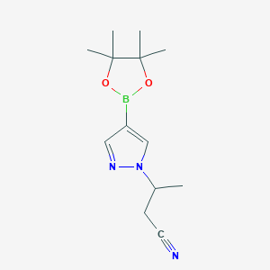 3-(4-(4,4,5,5-Tetramethyl-1,3,2-dioxaborolan-2-yl)-1H-pyrazol-1-yl)butanenitrile