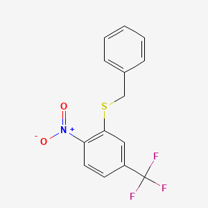 Benzyl 2-nitro-5-(trifluoromethyl)phenyl sulfide
