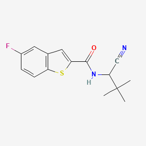 N-(1-Cyano-2,2-dimethylpropyl)-5-fluoro-1-benzothiophene-2-carboxamide