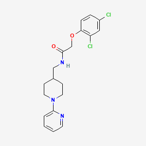molecular formula C19H21Cl2N3O2 B2769559 2-(2,4-dichlorophenoxy)-N-((1-(pyridin-2-yl)piperidin-4-yl)methyl)acetamide CAS No. 1235640-97-7