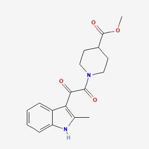 methyl 1-(2-(2-methyl-1H-indol-3-yl)-2-oxoacetyl)piperidine-4-carboxylate
