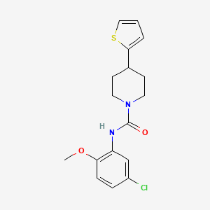 molecular formula C17H19ClN2O2S B2769583 N-(5-chloro-2-methoxyphenyl)-4-(thiophen-2-yl)piperidine-1-carboxamide CAS No. 1396847-08-7