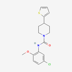 molecular formula C17H19ClN2O2S B2769583 N-(5-氯-2-甲氧基苯基)-4-(噻吩-2-基)哌啶-1-甲酰胺 CAS No. 1396847-08-7