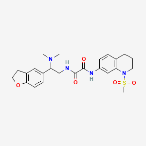 N1-(2-(2,3-dihydrobenzofuran-5-yl)-2-(dimethylamino)ethyl)-N2-(1-(methylsulfonyl)-1,2,3,4-tetrahydroquinolin-7-yl)oxalamide