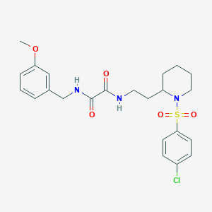 N1-(2-(1-((4-chlorophenyl)sulfonyl)piperidin-2-yl)ethyl)-N2-(3-methoxybenzyl)oxalamide