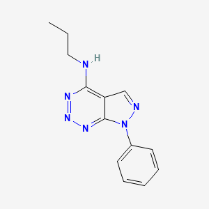 7-phenyl-N-propyl-7H-pyrazolo[3,4-d][1,2,3]triazin-4-amine