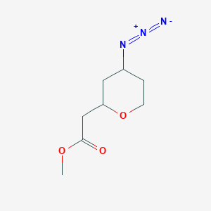 Methyl 2-(4-azidooxan-2-yl)acetate